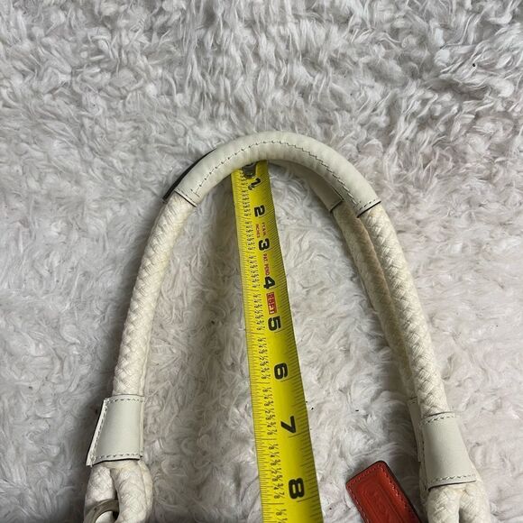 Coach  Fabric  Nautical Striped pastel Multicolor shoulder bag leather straps - Picture 8 of 13